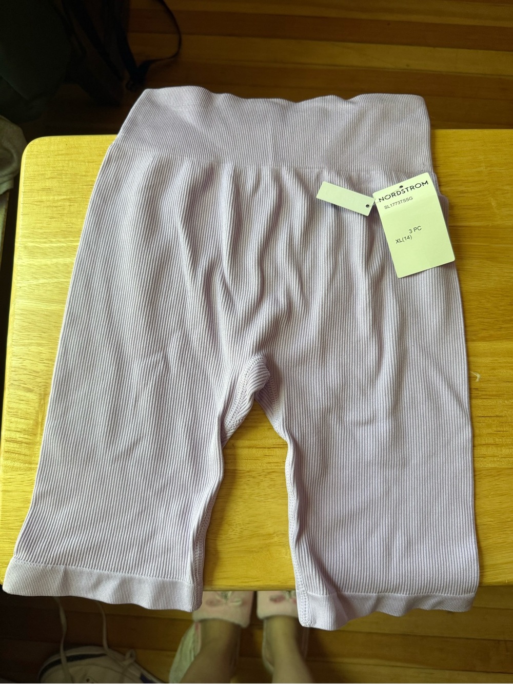 NWT 90 Degree By Reflex girls Lavender seamless Ribbed set and headband size XL - Picture 5 of 7